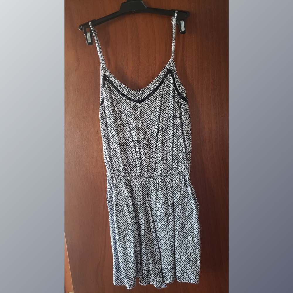 Junior's Diamond-Patterned Romper